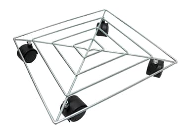 Blomvagn i metall, 30×30 cm