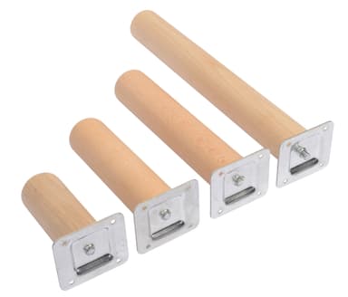 Bordsben i bokträ - cylinder 20 cm
