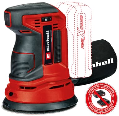 Batteridriven excenterslip Ø125 mm 18 V Li-jon Solo - TE-RS 18 Li-Solo