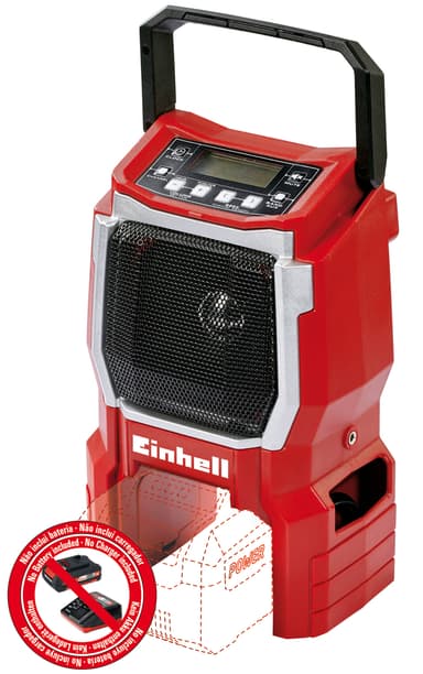 FM-/AM-radio med AUX-ingång, 18 V Li-jon Solo - TE-CR 18