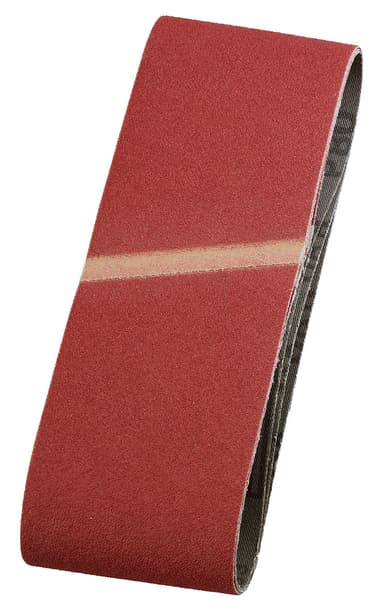 Slipband till bandslip, 75×457 mm, korn 80, 3 st., på SB-kort