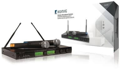 König Trådlöst mikrofonsystem, 16 kanaler (KN-MICW621)