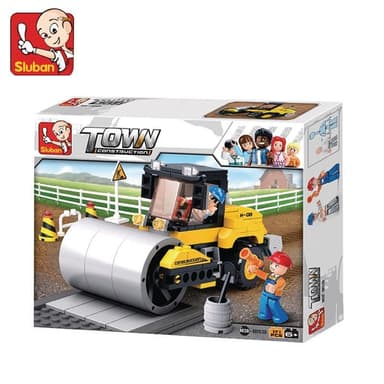 Sluban Building Blocks Town Series Road Roller
