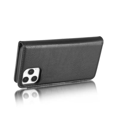 DG.MING iPhone 12 Pro Max Split Läder Plånboksfodral - Svart