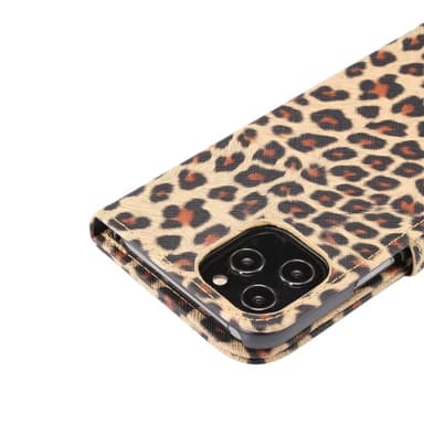 iPhone 12 Pro Max Plånboksfodral Fodral Leopard - Brun