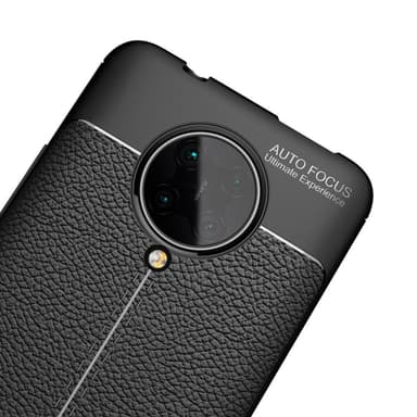 Xiaomi Poco F2 Pro TPU skal Litchi Texture - Svart
