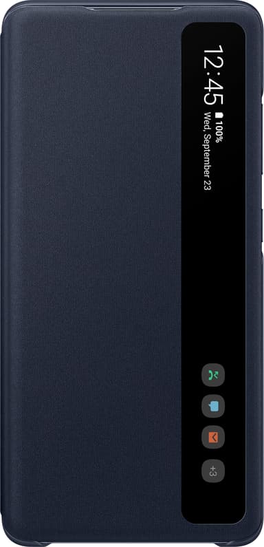 Samsung Galaxy S20 FE Clear View fodral (marinblått)