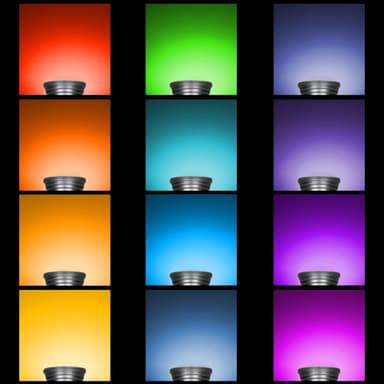 ECD Germany 4 Pack E14 3W RGB LED lampa AC 220-240V 251 Lumen 50 x 78mm Dimbar