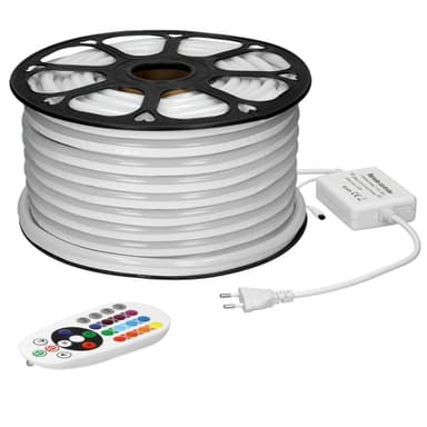 ECD Germany Neon LED Strip RGB 50m dimbar - SMD 5050 - 60 LED / m - 9W / m -