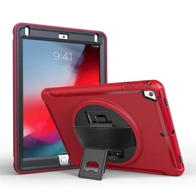 360 graders roterbart skydd till iPad 9.7 inch 2017 Röd