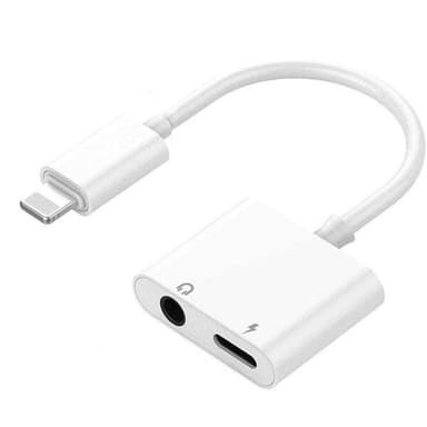 Ladd & Hörluradapter Lightning + 3,5mm till Ligtning