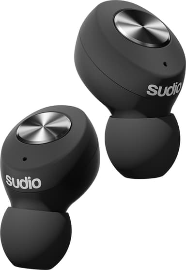 Sudio Tolv true wireless in-ear headphones (svart)