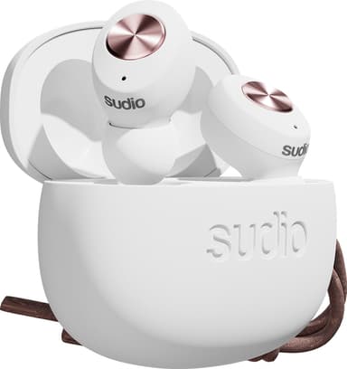 Sudio Tolv true wireless in-ear hörlurar (vit)