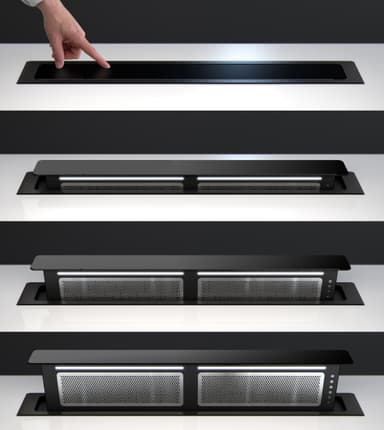 Witt Bänkfläkt PUSH90B  (svart 81cm)