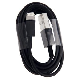 Usb-kabel iPhone 5 / SE / iPad 4 - Svart färg
