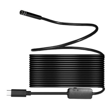 Inspektionskamera USB Typ-C med 8 LED & USB Adapter - 10 meter / 8mm