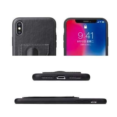 Fierre Shann Bakskal med ställ iPhone XS Max Svart