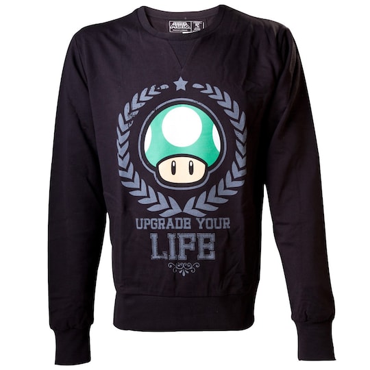 Sweater Nintendo - Upgrade Your Life svart (S)