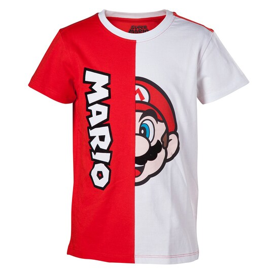 Barn T-shirt Nintendo - Mario röd, vit (122,128)