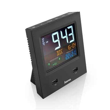 HAMA Väckarklocka Dual-USB