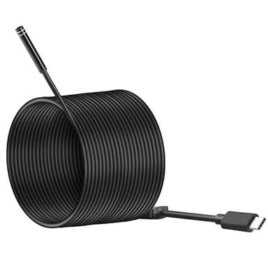 Inspektionskamera USB Typ-C med 8 LED & USB Adapter - 10 meter / 8mm