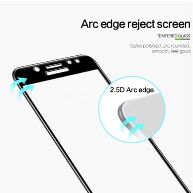 Fullskärmsskydd / displayskydd i härdat glas för Samsung Galaxy J5 2017 – Genomskinligt