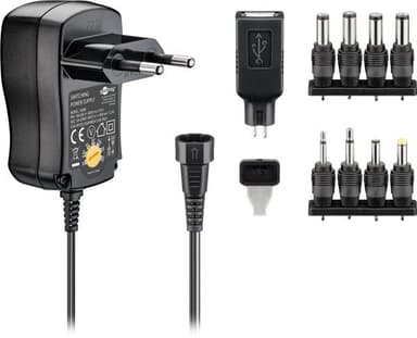 Nätadapter 230V till 3-12V DC