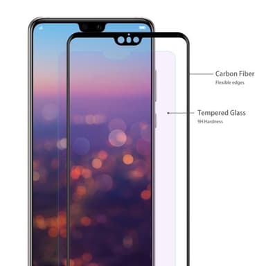 ENKAY Hat-Prince Skärmskydd Glas 3D Huawei P20 Pro Svart