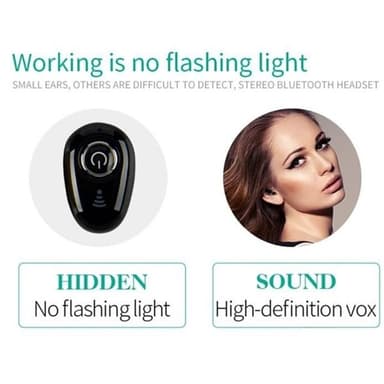 Mini in-ear öronsnäcka för smartphones -Vit