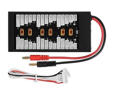 Multiladdbricka för 1-6 LiPo-batterier - XH XT30