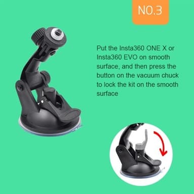 STARTRC Hållare med sugpropp Insta360 ONE / ONE X / EVO