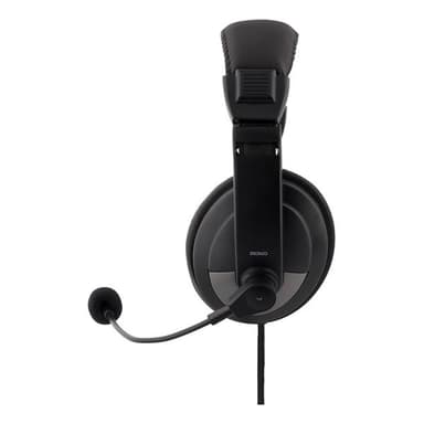 DELTACO Headset med Mic - Svart