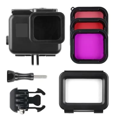 Vattentätt Kamerahus med filter GoPro Hero 7 Svart