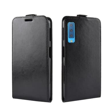 Vertikal Flipfodral Samsung Galaxy A7  2018 Svart