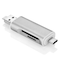 OTG Smartphone kortläsare 3i1 Type-c & Micro USB & USB 2.0 3 Portars SD / MicroSD