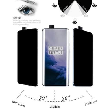 3D Böjtfullskärmskydd för OnePlus 7 Pro - Anti-glare
