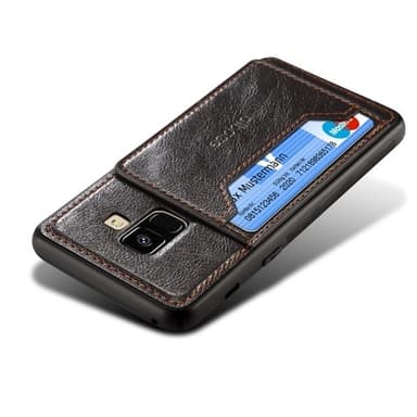 Bakskal / mobilfodral i konstläder för Samsung Galaxy A6 (2018) – Svart