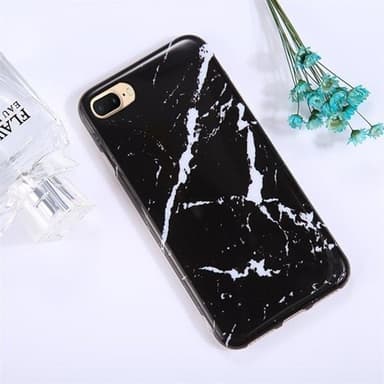 Svart Marmor skal iPhone 8 Plus & 7 Plus