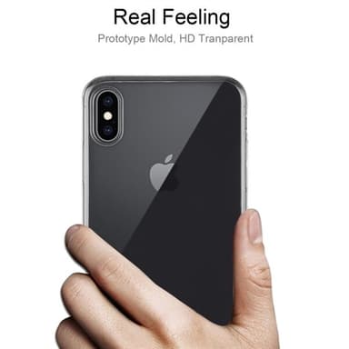 Ultratunt bakskal / mobilskal för iPhone XS - Genomskinligt
