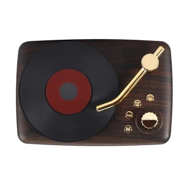 Retro bluetooth högtalare med FM radio