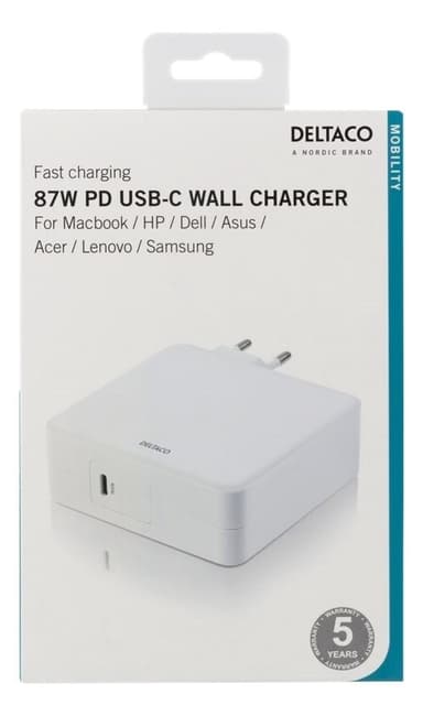 Nätadapter för snabbladdning - 87W USB-C