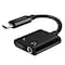 Q17 USB-adapter 3.5mm+USB-C till USB-C