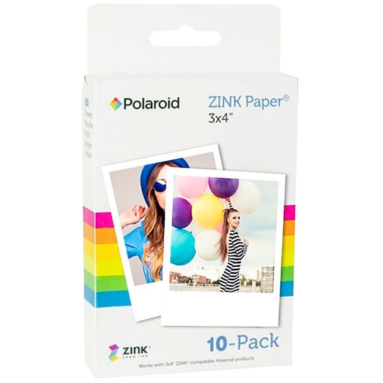 Polaroid Zink Zero-Ink Fotopapper 3 x 4" (10 pack)