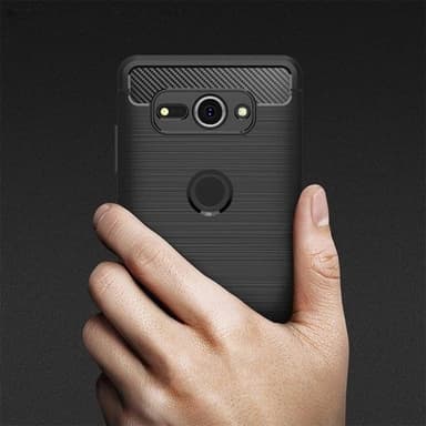 Kolfiberskal / mobilskal för Sony Xperia XZ2 Compact - Svart