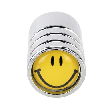 Cykelventil munstycke Smiley - 4-Pack