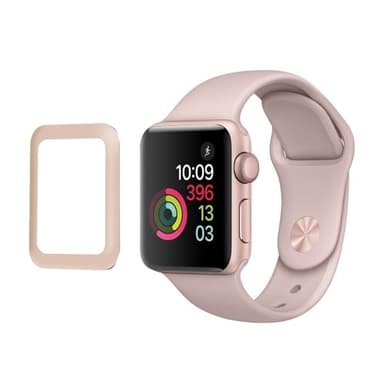 Skärmskydd / displayskydd i härdat glas för Apple Watch Series 3 38mm – Rosa