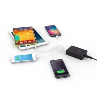 Aukey PA-T1 Quick Charge 2.0 5xUSB, laddningsstation