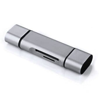 OTG Smartphone kortläsare 3i1 Type-c & Micro USB & USB 2.0 3 Portars SD / MicroSD