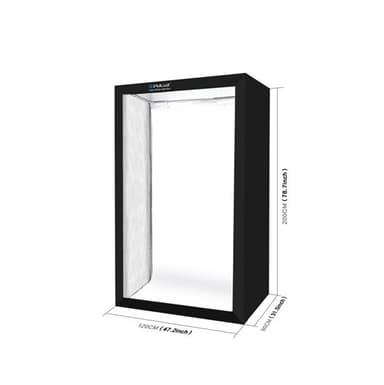 Portabelt Fotostudio Kit med belysning - 120x200cm