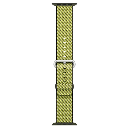 Apple Watch 42 mm check vävt nylonarmband (oliv)
